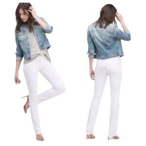 AG Adriano Goldschmied Women's White Boot Cut Jeans